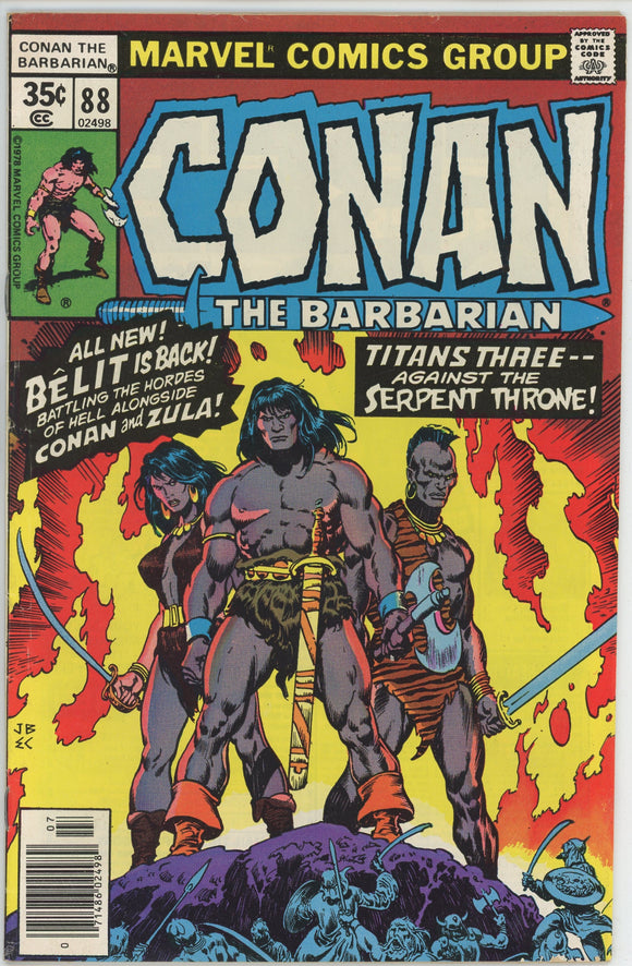 Conan the Barbarian #88 (1970) - 6.0 FN *The Queen and the Corsairs*