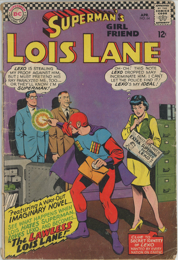 Superman's Girl Friend Lois Lane #64 (1958) - 1.8 GD- *The Lawless Lois Lane*