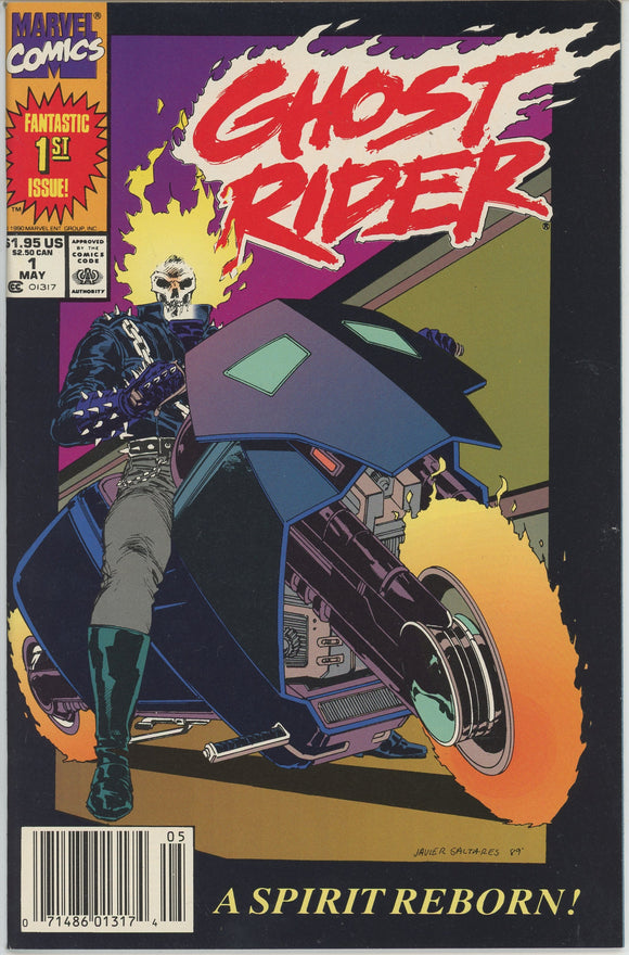 Ghost Rider #1 (1990) - 9.0 VF/NM *1st Appearance Danny Ketch* Newsstand