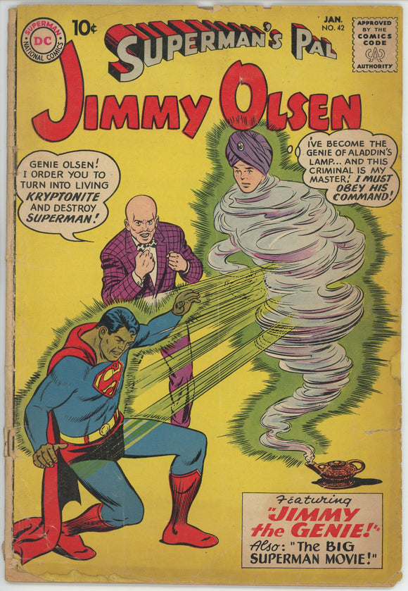 Superman's Pal Jimmy Olsen #42 (1958) - 1.5 FR/GD *The Big Superman Movie*