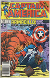 Captain America #308 (1968) - 8.5 VF+ *1st Appearance Armadillo* Newsstand
