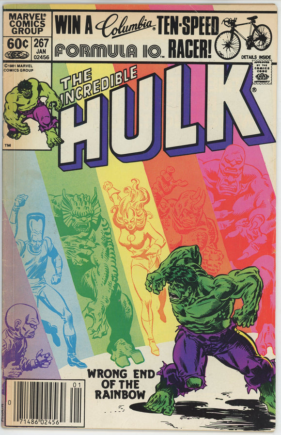 Incredible Hulk #267 (1962) - 5.0 VG/FN *Rainbow Cover*