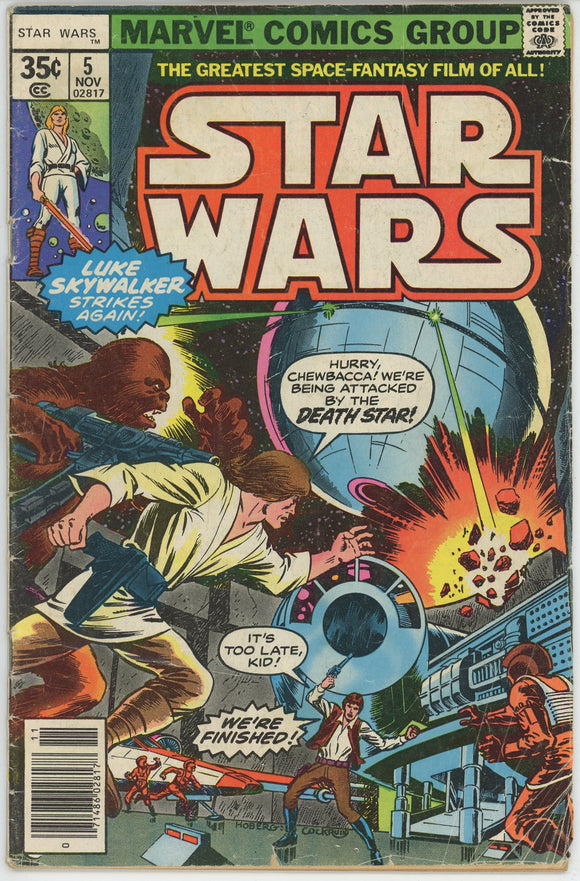 Star Wars #5 (1977) - 3.0 GD/VG *Lo, the Moons of Yavin*