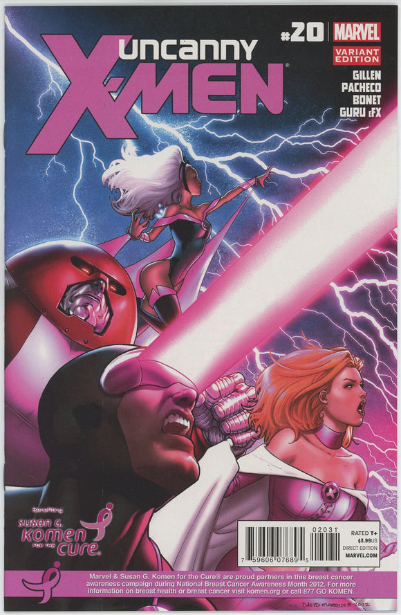 Uncanny X-Men #20 (2012) - 9.4 NM *Susan G Komen Variant Cover*