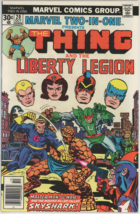 Marvel Two In One #20 (1974) - 8.0 VF *Thing/Liberty Legion*