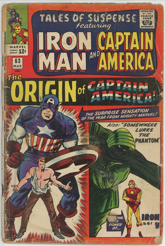 Tales of Suspense #63 (1959) - 0.5 PR *Captain America Origin*