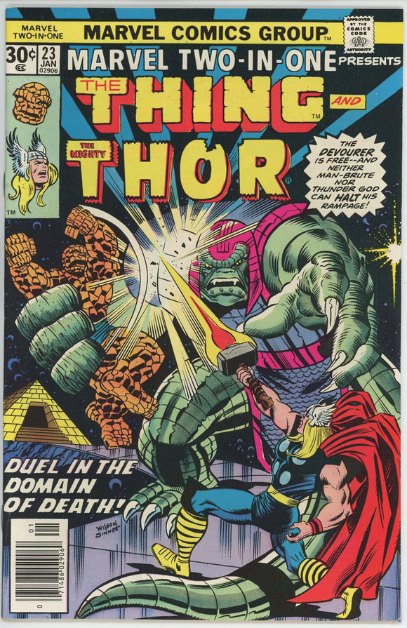 Marvel Two In One #23 (1974) - 9.0 VF/NM *Thing/Thor*