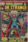 Marvel Premiere #3 (1972) - 4.5 VG+ *While the World Spins Mad/Dr. Strange*