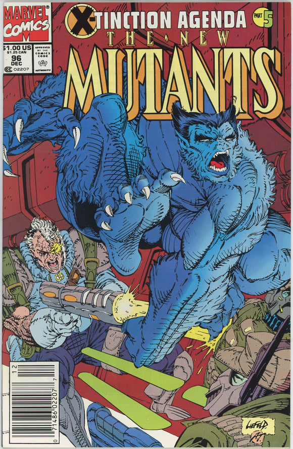 New Mutants #96 (1983) - 7.5 VF- *United We Stand* Newsstand