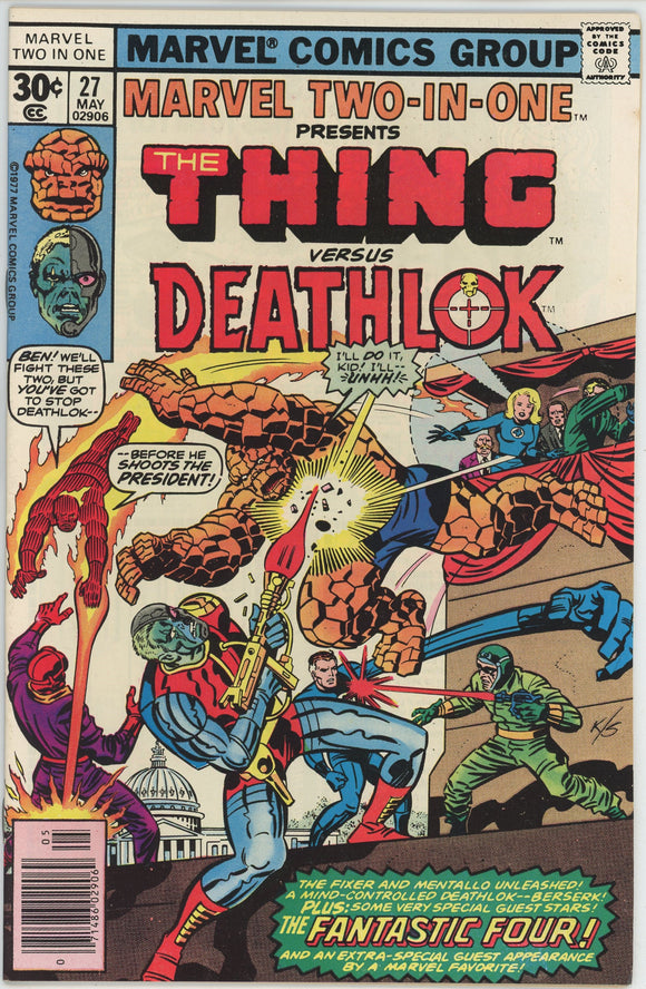 Marvel Two In One #27 (1974) - 9.0 VF/NM *Thing/Deathlok*