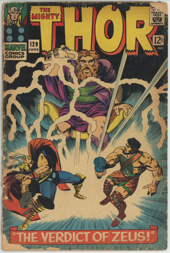 Thor #129 (1962) - 1.5 FR/GD *1st Appearance Ares*