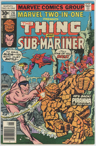 Marvel Two In One #28 (1974) - 7.5 VF- *Thing/Sub-Mariner*