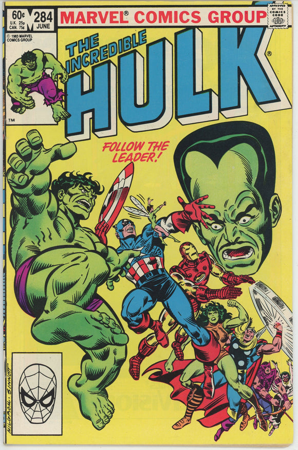 Incredible Hulk #284 (1962) - 8.5 VF+ *Time-Lost/Avengers*