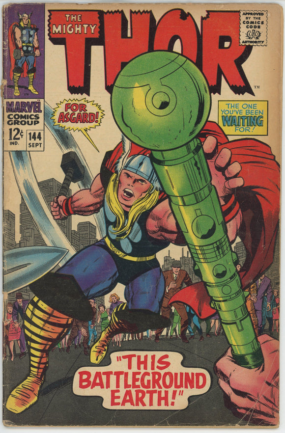 Thor #144 (1962) - 2.0 GD *This Battleground Earth*