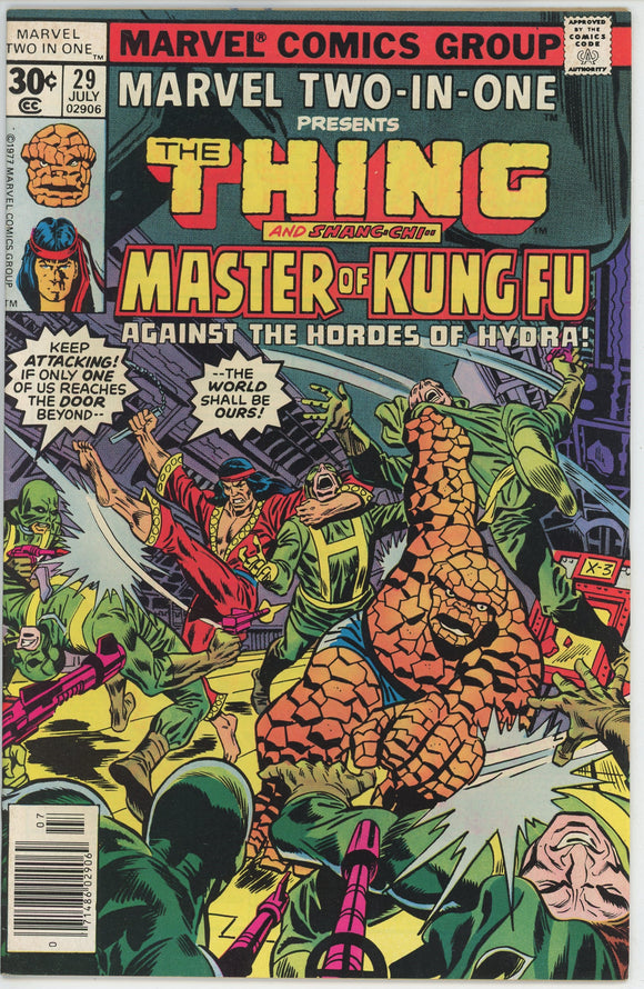 Marvel Two In One #29 (1974) - 8.0 VF *Thing/Shang Chi*