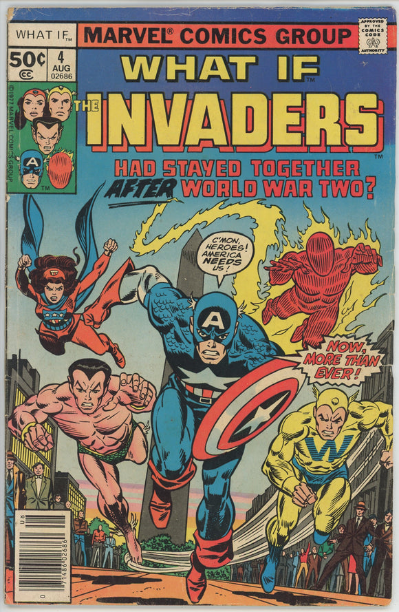 What If #4 (1977) - 3.5 VG- *What If The Invaders Stayed Together*