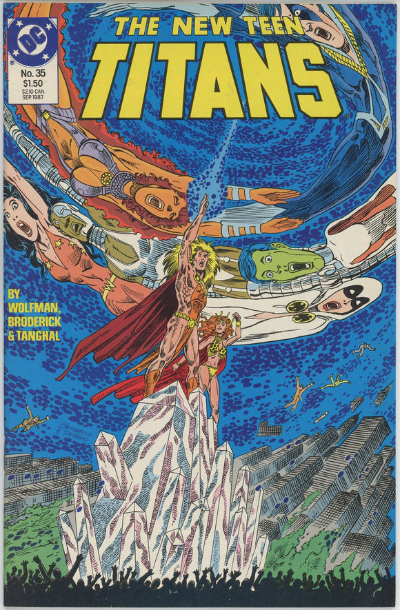 New Teen Titans #35 (1984) - 8.0 VF *Crystal Chaos*