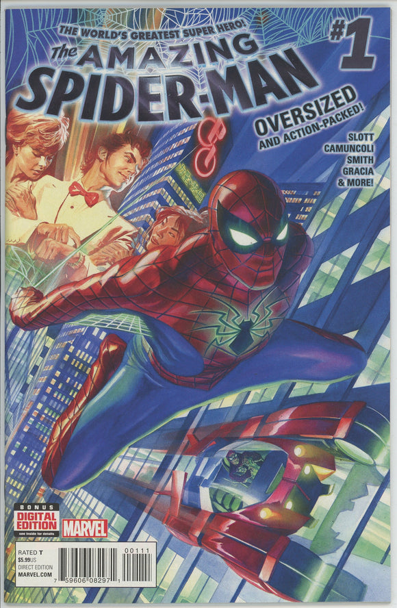 Amazing Spider Man #1 (2015) - 9.2 NM- *1st Appearance Zodiac*