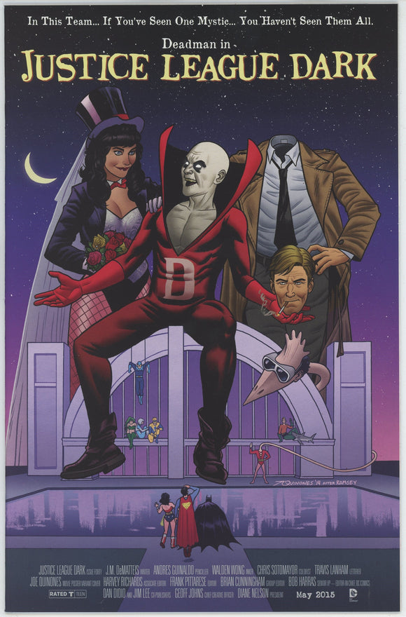 Justice League Dark #40 (2011) - 9.6 NM+ *Movie Poster Variant* Beetlejuice