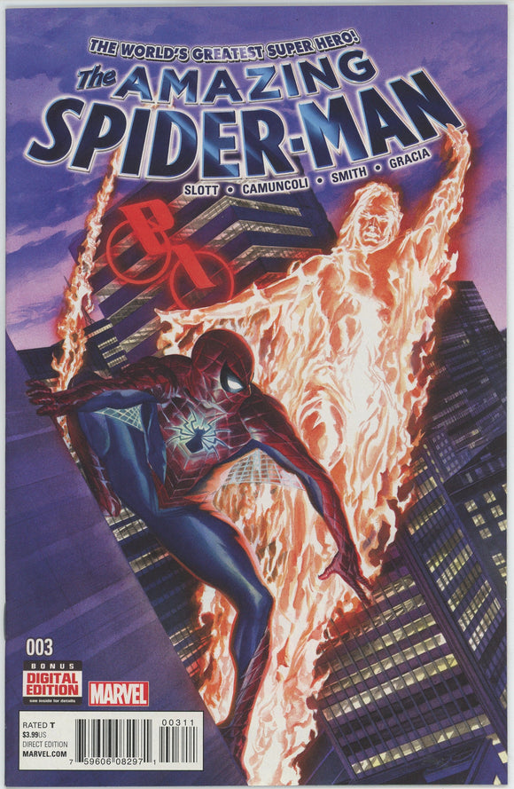 Amazing Spider Man #3 (2015) - 9.6-9.8 NM+ *Friendly Fire*