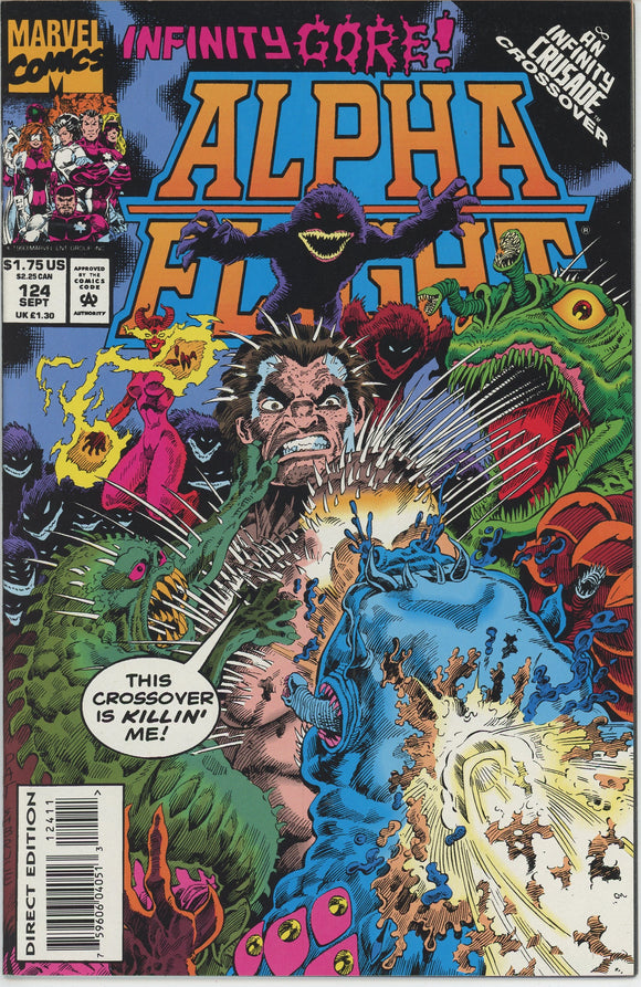 Alpha Flight #124 (1983) - 9.0 VF/NM *Holy Terror*