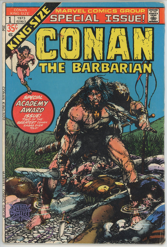 Conan the Barbarian Annual #1 (1970) - 4.5 VG+ *Great BWS Cover*