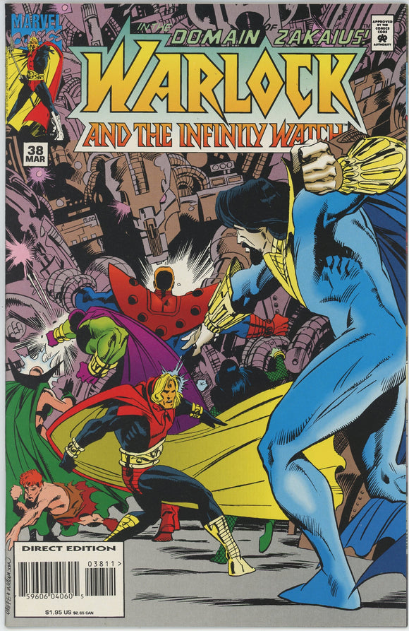 Warlock and the Infinity Watch #38 (1992) - 9.4 NM *Firelord*