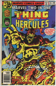 Marvel Two In One #44 (1972) - 8.0 VF *Thing/Hercules*