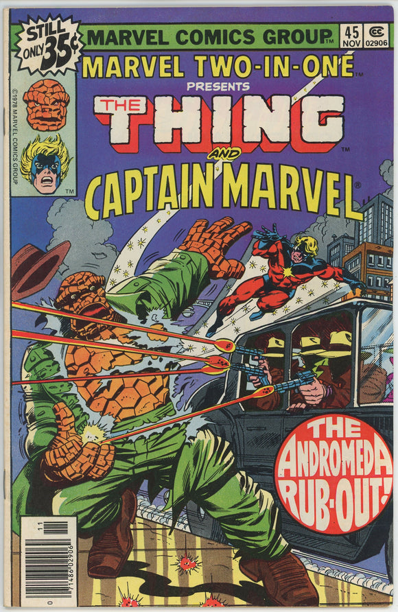 Marvel Two In One #45 (1972) - 8.0 VF *Thing/Captain Marvel*