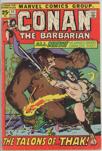 Conan the Barbarian #11 (1970) - 4.0 VG *Rogues in the House*