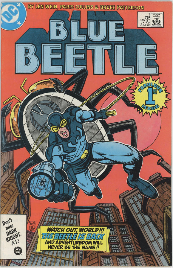 Blue Beetle #1 (1986) - 7.5 VF- *1st Appearance Firefist*