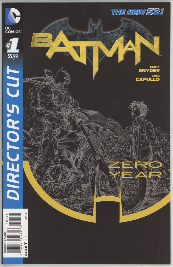 Batman Zero Year #1 (2013) - 9.4 NM *Director's Cut*