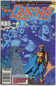Quasar #13 (1989) - 7.0 FN/VF *Jim Lee Cover* Newsstand