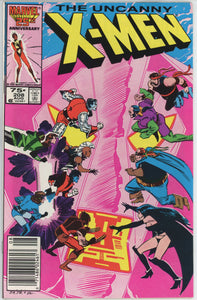 Uncanny X-Men #208 (1963) - 5.5 FN- *Retribution* Newsstand