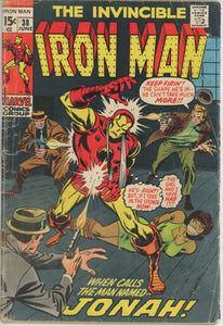 Iron Man #38 (1968) - 1.8 GD- *When Calls Jonah*