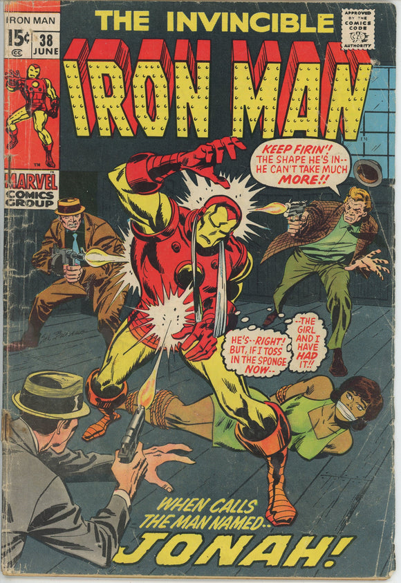 Iron Man #38 (1968) - 1.8 GD- *When Calls Jonah*