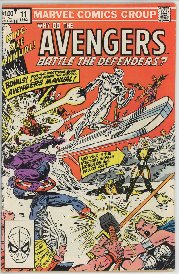 Avengers Annual #11 (1963) - 5.5 FN- *Avengers Vs Defenders*