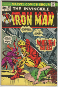 Iron Man #62 (1968) - 4.0 VG *Whiplash Returns*