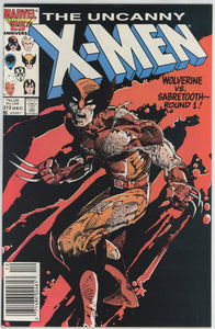 Uncanny X-Men #212 (1963) - 6.0 FN *1st Wolverine/Sabretooth Battle* Newsstand