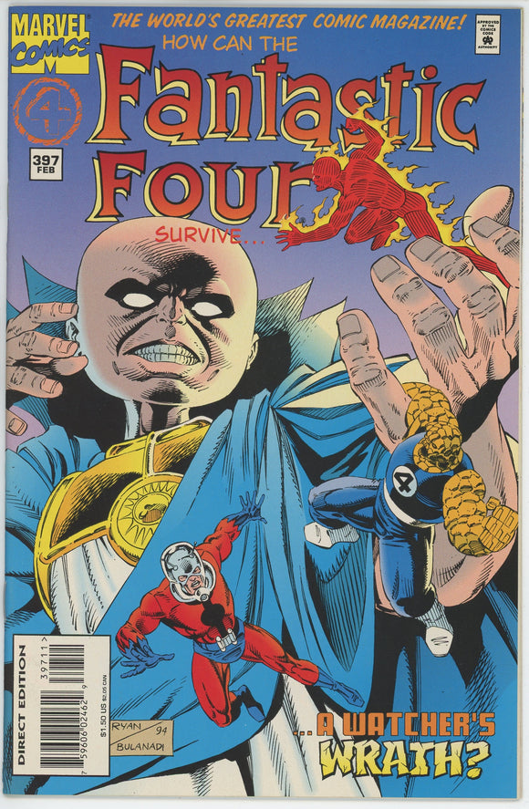 Fantastic Four #397 (1962) - 9.2 NM- *Resurrection/Watcher*