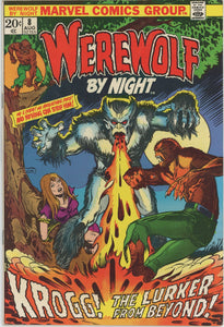 Werewolf By Night #8 (1972) - 8.5 VF+ *The Lurker Behind The Door*