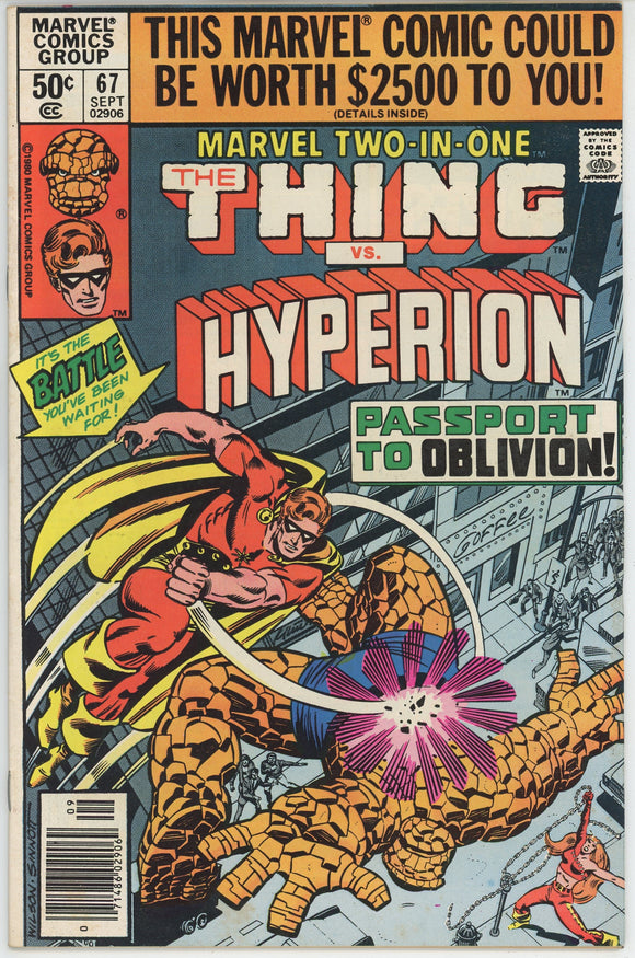 Marvel Two In One #67 (1972) - 7.0 FN/VF *Thing/Hyperion*