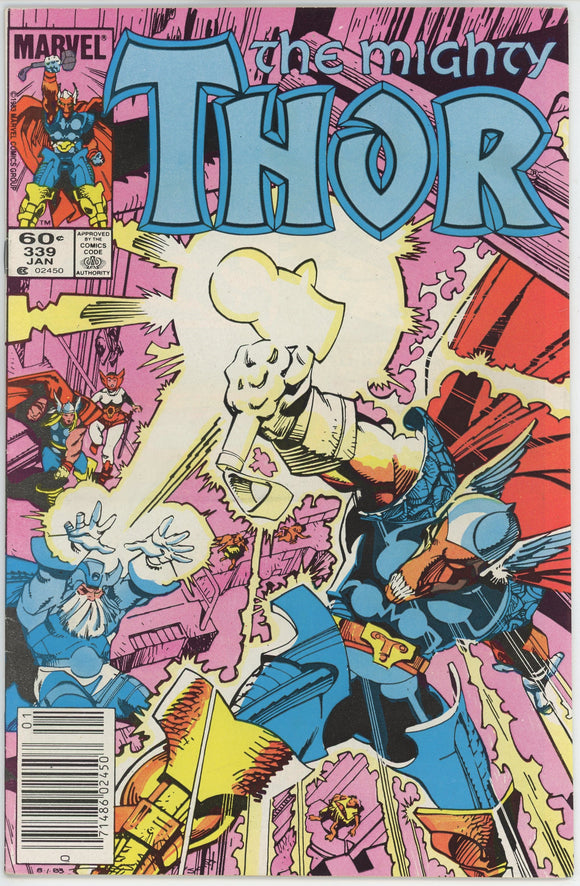 Thor #339 (1962) - 8.5 VF+ *1st Appearance Stormbreaker* Newsstand