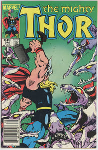 Thor #346 (1962) - 7.5 VF- *Ragnarok and Roll/Malekith* Newsstand