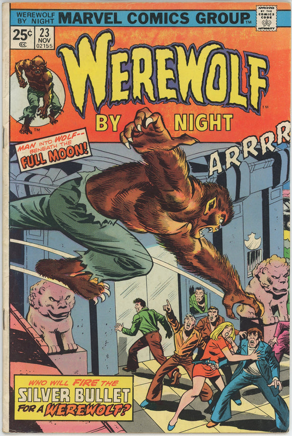 Werewolf By Night #23 (1972) - 5.5 FN- *The Murderer Is a Maniac*