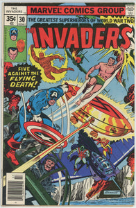 Invaders #30 (1975) - 5.5 FN- *Five Against the Flying Death*