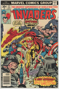 Invaders #12 (1975) - 7.5 VF- *1st Appearance Spitfire*