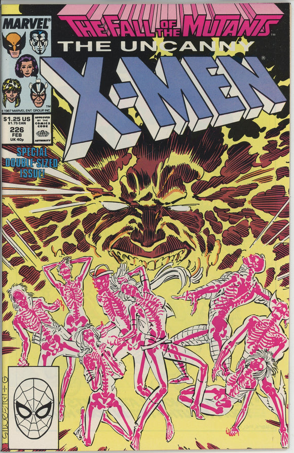 Uncanny X-Men #226 (1963) - 8.5 VF+ *Fall of the Mutants*