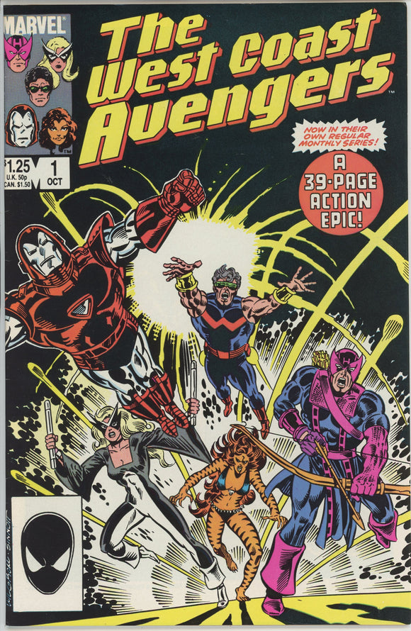 West Coast Avengers #1 (1985) - 8.5 VF+ *Teammates* 1st Issue