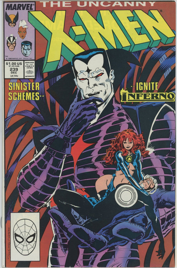 Uncanny X-Men #239 (1963) - 8.0 VF *1st Mr. Sinister Cover*